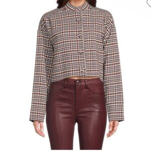 Rebecca Taylor Women's Techy Houndstooth Jacket size large